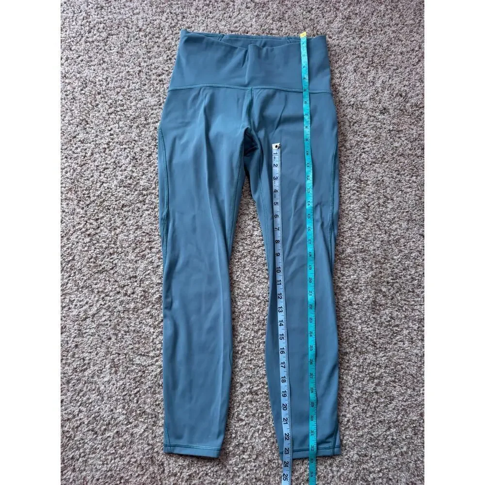 LULULEMON ALIGN No Line, High Rise Leggings, Green/Gray; size 6 - Picture 7 of 12